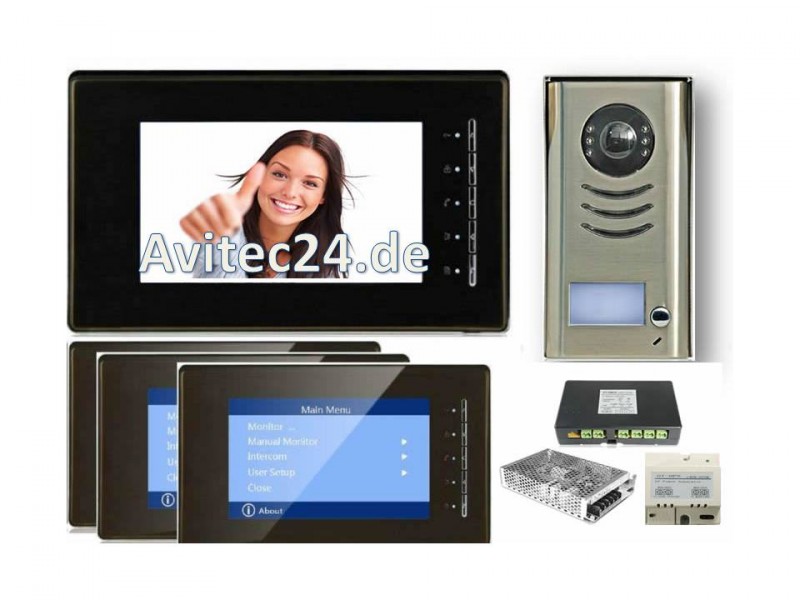 VIDEO TÜRSPRECHANLAGE DT591 + 4x 6910 MIT SONY CCD