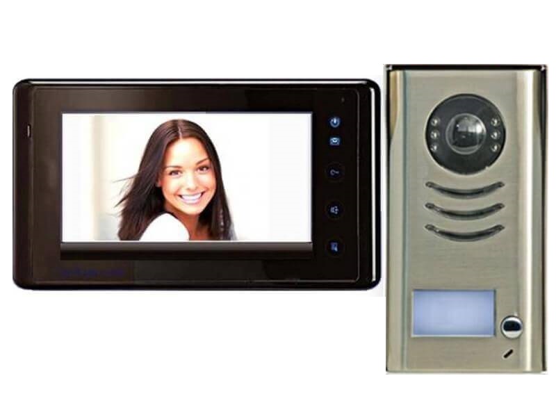 "VIDEO TÜRSPRECHANLAGE MIT 7"" TOUCHSCREEN MONITOR KOMPLETTSET"