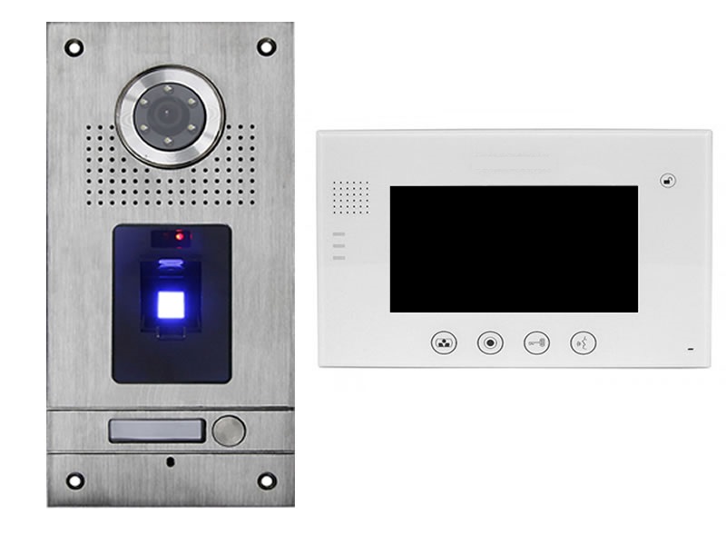Video Türsprechanlage Fingerprint VT56 + VT670W Touchscreen