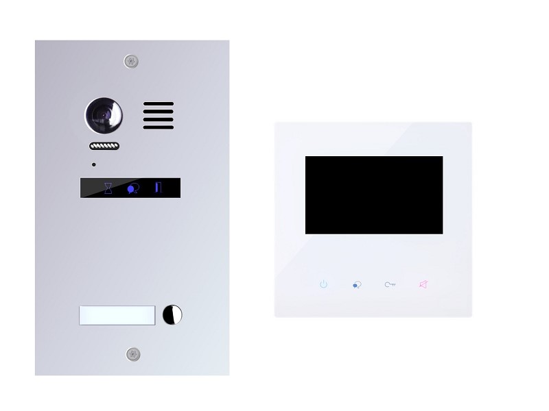 ES1m+ 1x DX439 WLAN Video Türsprechanlage Videosprechanlage 1-Familienhaus 2Draht