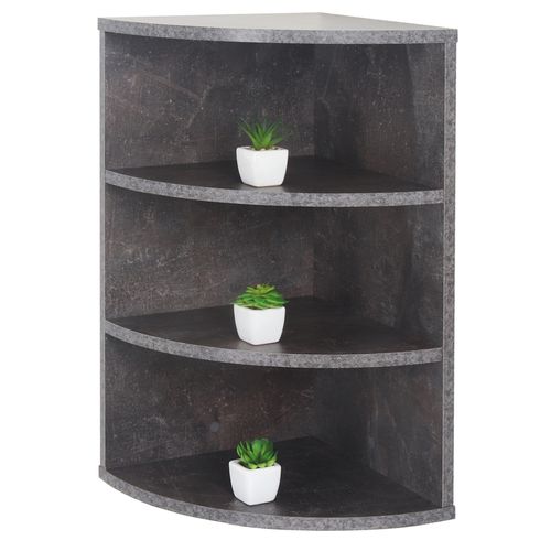 RICOO Eckregal 60 x 33 x 33 cm Wandregal Eckschrank - WM053 mit Farbwahl