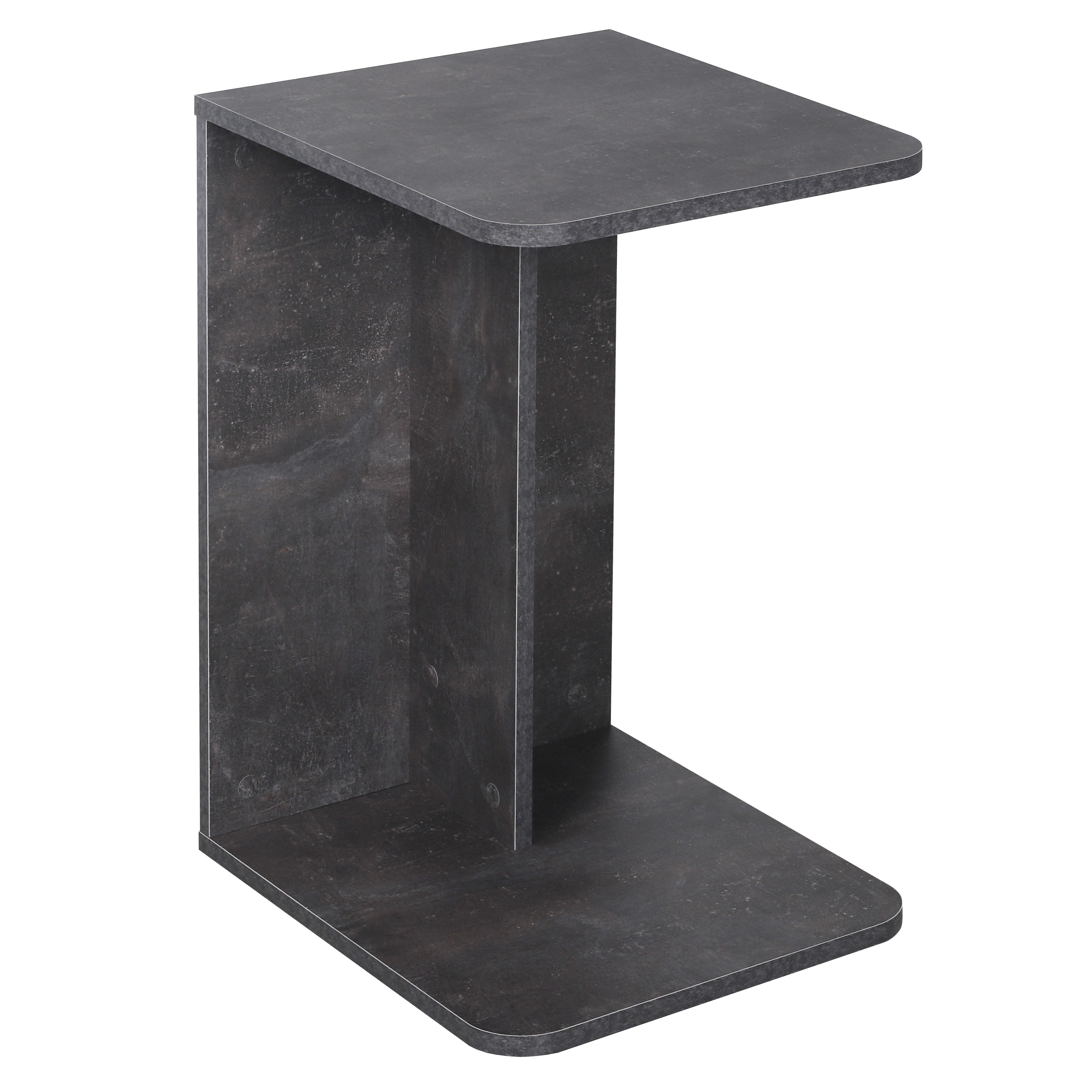 RICOO Kleiner Beistelltisch 39 x 62 x 45 cm Couch-Tisch in C-Form – WM045 mit Farbwahl WM045