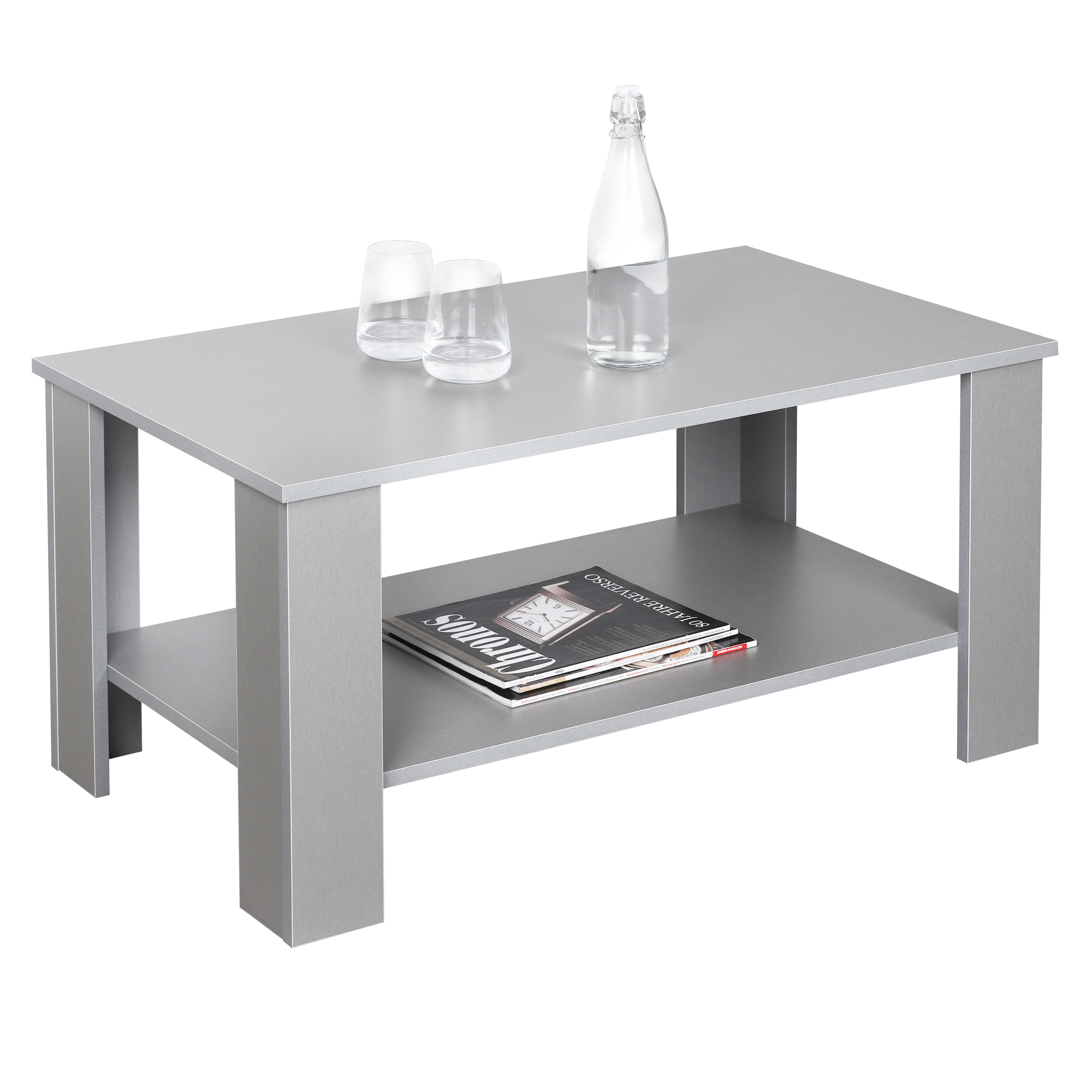 RICOO Couchtisch mit Stauraum 90 x 45 x 50 cm Wohnzimmer Beistell-Tisch – WM096 mit Farbwahl WM096