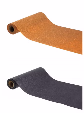Halloween Tischdeko Tischband Tischläufer schwarz orange Glitzer 30 cm x 500 cm