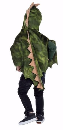 Dino Kostüm Cape Kinder grün Gr.92 104 Dino Dinosaurier Karneval Fasching Kostüm