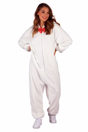 Eisbär Plüschkostüm Damen Herren Plüsch Overall Märchen Karneval Fasching