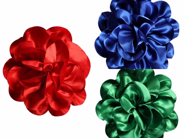 Haarschmuck tolle Satinblume zum Anstecken Blume Garde Kostüm Karneval Fasching