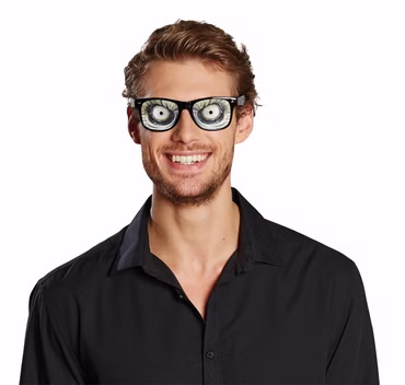 Brille Echsenaugen Echse Tierbrille Spassbrille Halloween Karneval
