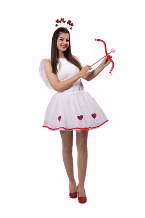 roter Haarreif Amor rote Herzen Love Herzhaarreif Liebe Karneval JGA Fasching