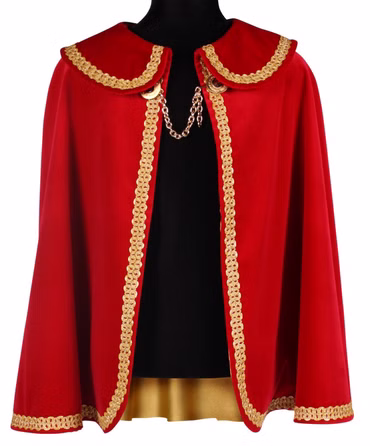 roter Samt Umhang Prinzenmantel König Kostüm Uniform Musketier Garde Karneval