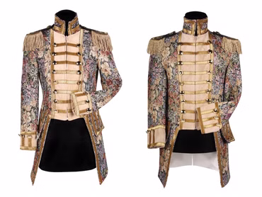 edle Kostüm Jacke Uniform Barock Disitinguished Damen Herren Karneval Fasching