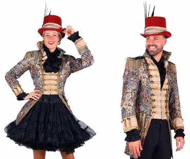 edle Kostüm Jacke Uniform Barock Disitinguished Damen Herren Karneval Fasching