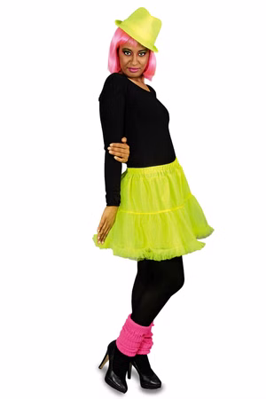 Restposten Tüllrock neon grün 30x Gr.34-46 Petticoat Tutu Karneval Verkleidung