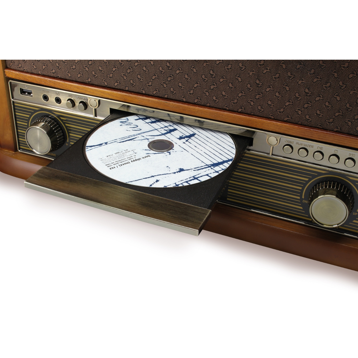 Soundmaster NR566BR Nostalgie Plattenspieler Radio DAB+ CD MP3  USB Kassette BT