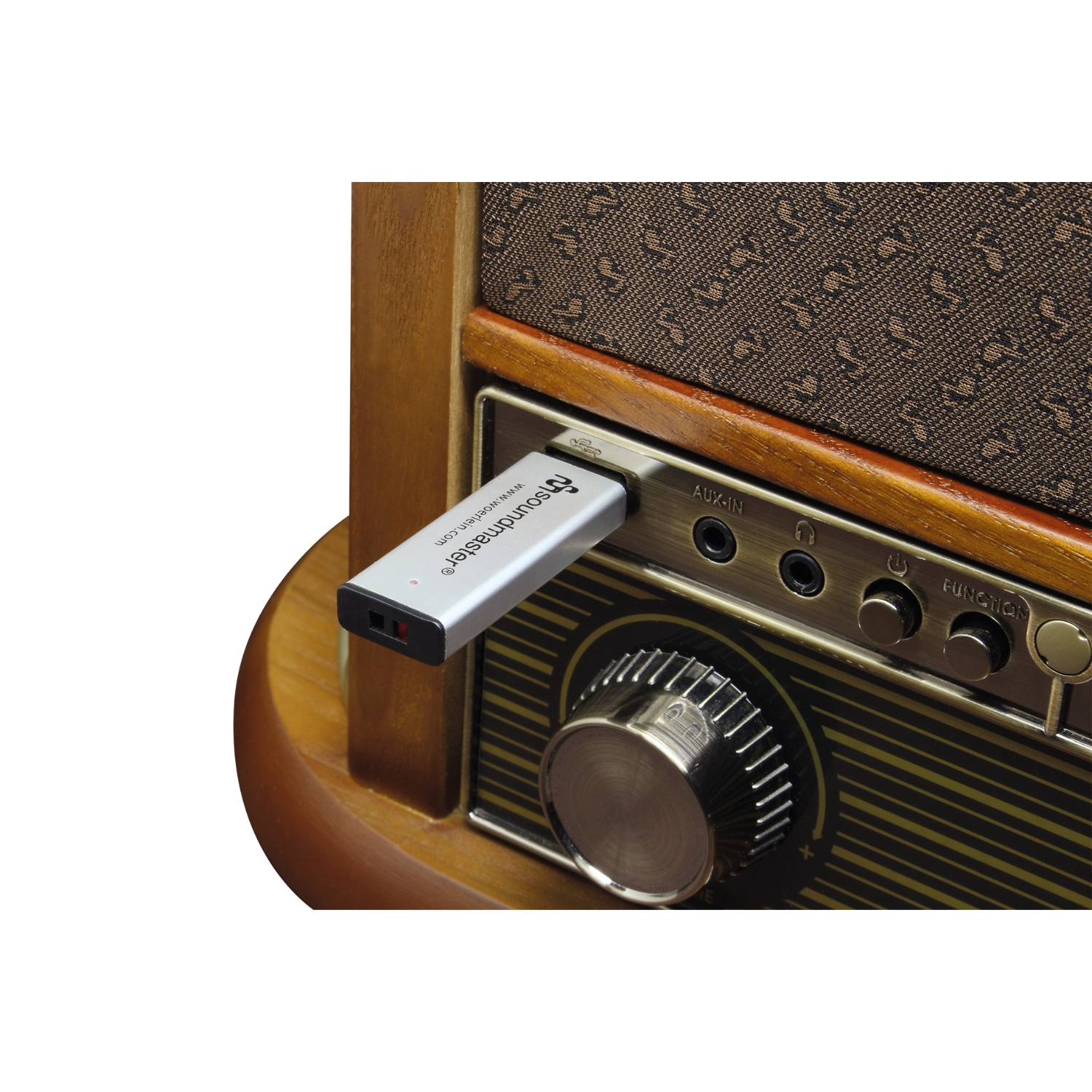 Soundmaster NR566BR Nostalgie Plattenspieler Radio DAB+ CD MP3  USB Kassette BT