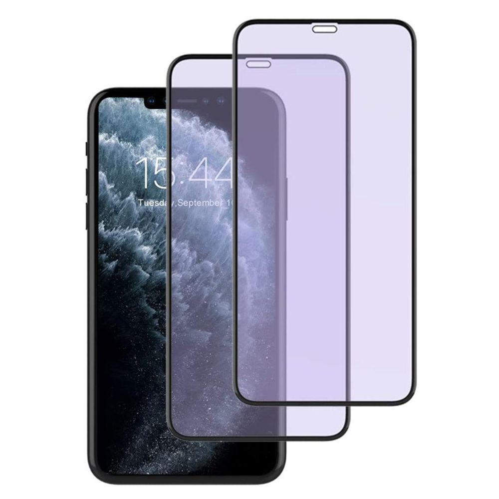 MonkeyTEC 3er-Set Displayschutzfolie 9H Augenschutz Anti-Blaulicht Anti-Fingerprint Anti-Schmutz für empfindliche beanspruchte Augen Apple iPhone