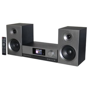Soundmaster EliteLine ICD5000SW Stereoanlage Internetradio CD-Player WLAN DAB+ UKW-Radio USB AUX Optischer Eingang Undok App-Steuerung Spotify 2 x 50 Watt RMS