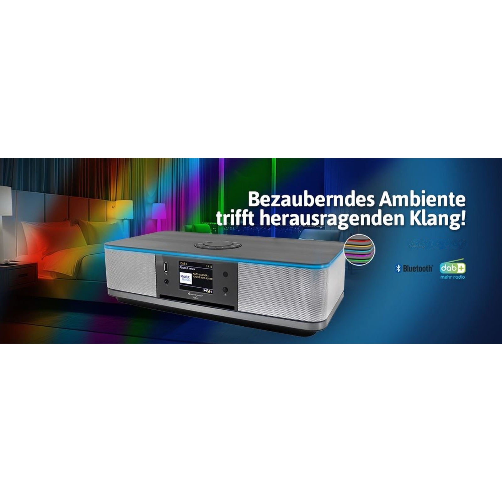 soundmaster icd2023sw internetradio werbebanner soundmaster icd2023sw internetradio bezauberndes ambiente trifft herausragenden klang
