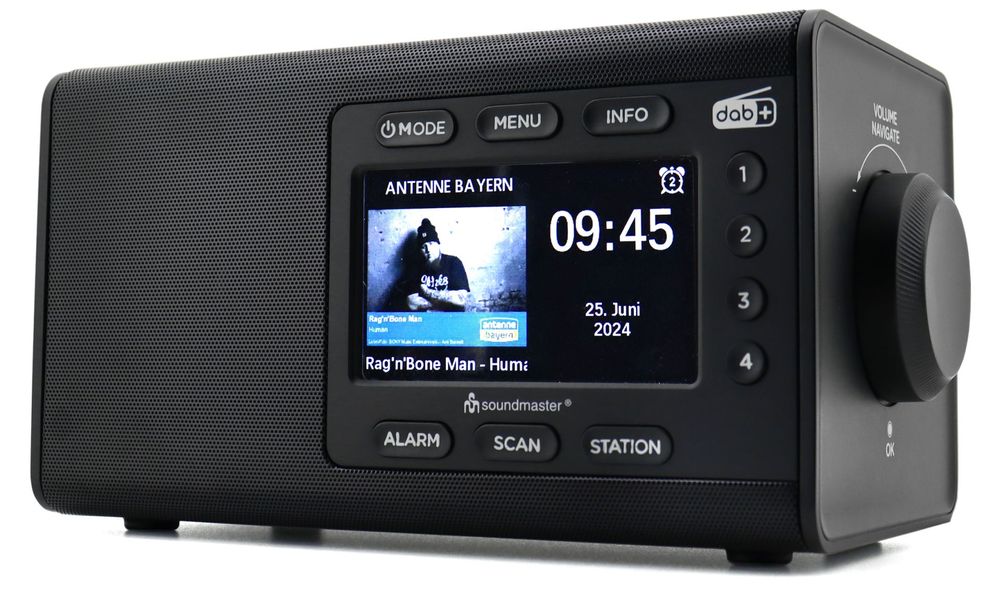 Soundmaster DAB900 Digitalradio mit DAB+ & UKW/FM, Bluetooth & Wecker