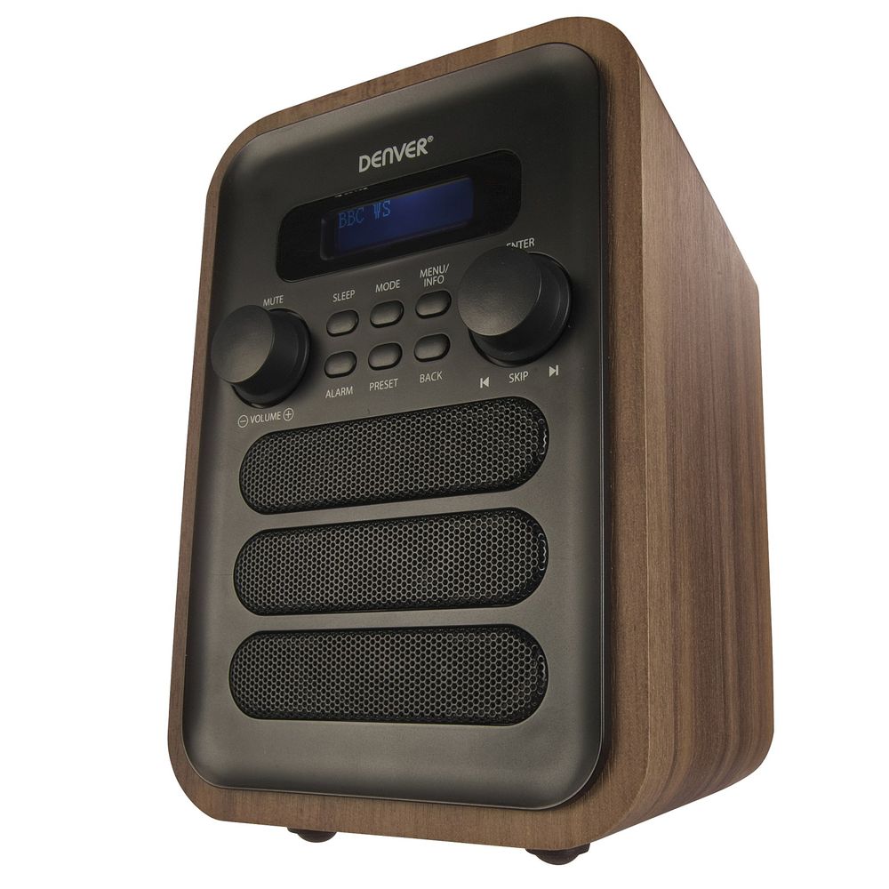 DENVER DAB-48GREY – Digitalradio mit DAB+, FM, Bluetooth & Fernbedienung