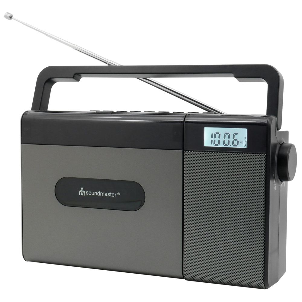 Soundmaster RCD1170SW – kompaktes UKW-CD-Radio mit Akku, Bluetooth, USB & großer LCD-Anzeige