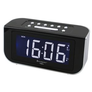 Soundmaster HighLine FUR4005 Funkwecker Radiowecker UKW-PLL Radio Dual-Alarm dimmbares Display Gangreserve