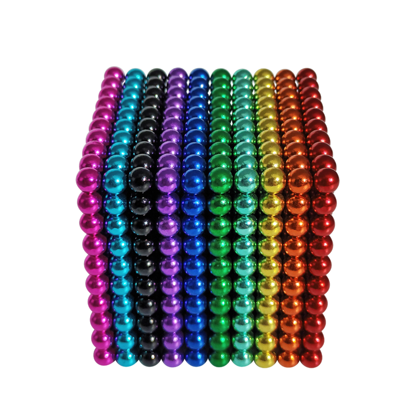 Riesen Geschenkdose mit Kugelmagneten 1000 Kugeln, Neocube - Bunt | MTS Magnete