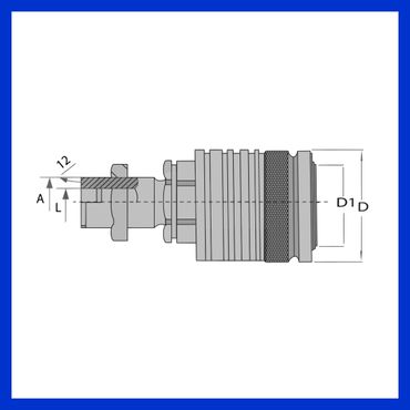Hydraulik-Schraubkupplung, Muffe Baugr.4, 15 L (M22x1,5) | DA116691