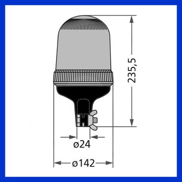 GRANIT LED Rundumleuchte 12 / 24 V gelb für Aufsteckrohr | Shop GRANIT LED Rundumleuchte 12 / 24 V gelb für Aufsteckrohr | Shop