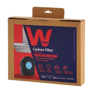 Wpro Antibakterieller Aktivkohlefilter DKF42, 481281718522 - CHF200/1 - 484000008577