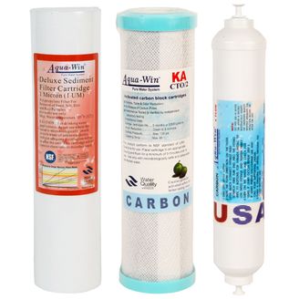 Osmosefilter Set für vierstufige Osmoseanlage 3 Teilig