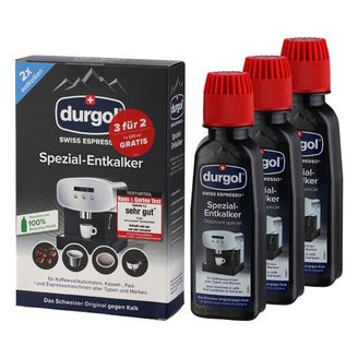 Durgol Swiss Espresso Spezial Entkalker DED18 (2 x 125 ml) + Gratis Flasche