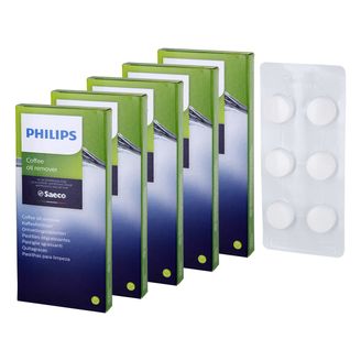 5 x Philips Saeco Kaffeefettlöser Reinigungstabletten CA6704/10