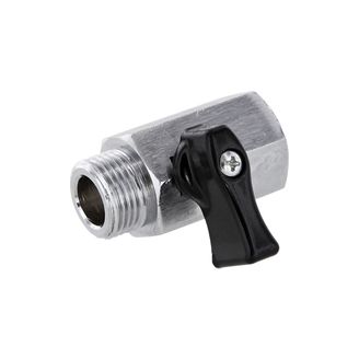 Metall Absperrventil Kugelhahn mini IG AG 3/8 Zoll
