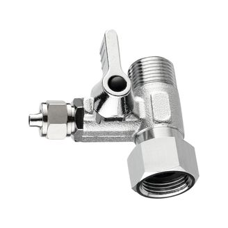 Filtronix 3/8" Mini Wasseranschluss mit Absperrhahn für 1/4" Schläuche