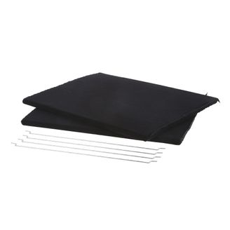 Siemens, Bosch, Neff, Aktivkohlefilter Bausatz aus 2 Kohlefilter und 4 Klammern 00576485 576485 LZ53750