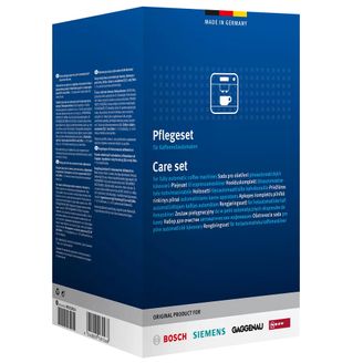 Bosch Siemens Pflegeset 00312014 , 4 x Flüssigentkalker + 10 Reinigungstabletten