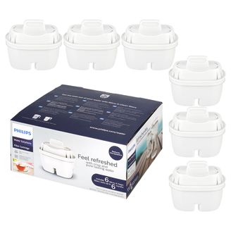 Philips Micro X-Clean Wasserfilter Kartuschen AWP212 6er