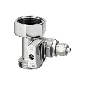 Filtronix 3/4" Anschluss mit Absperrhahn für 1/4" Schläuche
