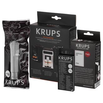 Krups XS530010 Kit ReinigungsSet Wasserfilter Entkalker Reinigungstabs