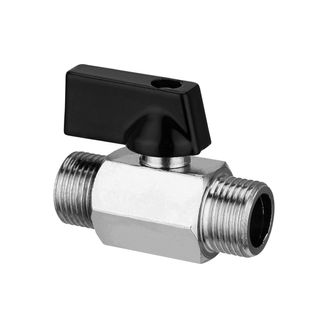 Metall Absperrventil Kugelhahn mini AG 3/8 Zoll