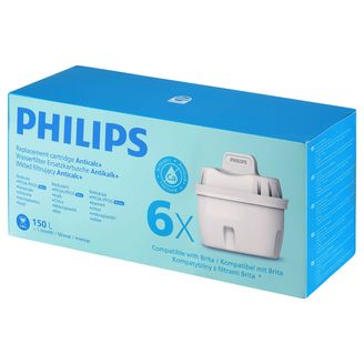 6 x Philips Antikalk+ Wasserfilter Kartusche AWP230 AWP230P6