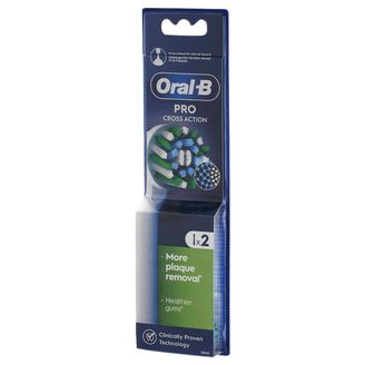 Oral-B Pro Cross Action Aufsteckbürsten für elektrische Zahnbürsten weiß 2Stk.