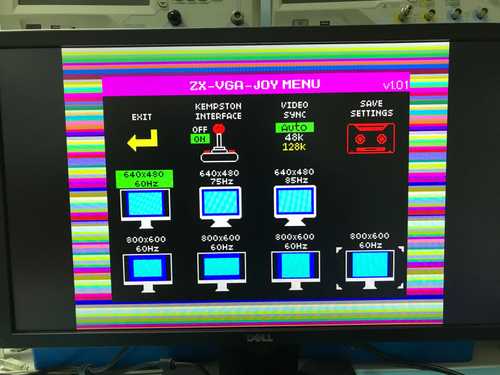 ZX-VGA-JOY Interface for ZX Spectrum (VGA and Joystick) | Sintech