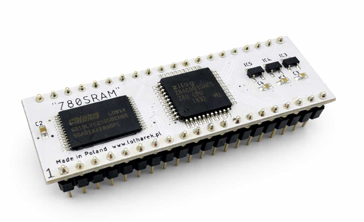 CPU SK Z80SRAM - RAM / CPU module suitable for Sinclair ZX Spectrum 48k