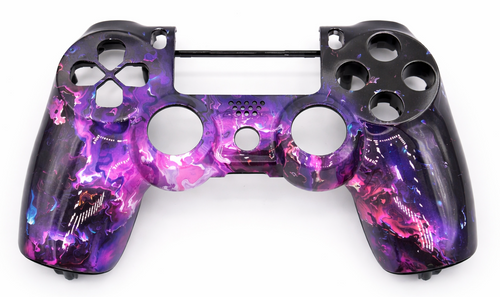 コントローラー PS4 Controller Faceplate Top Shell Galaxy Purple V2 JDM-040/050