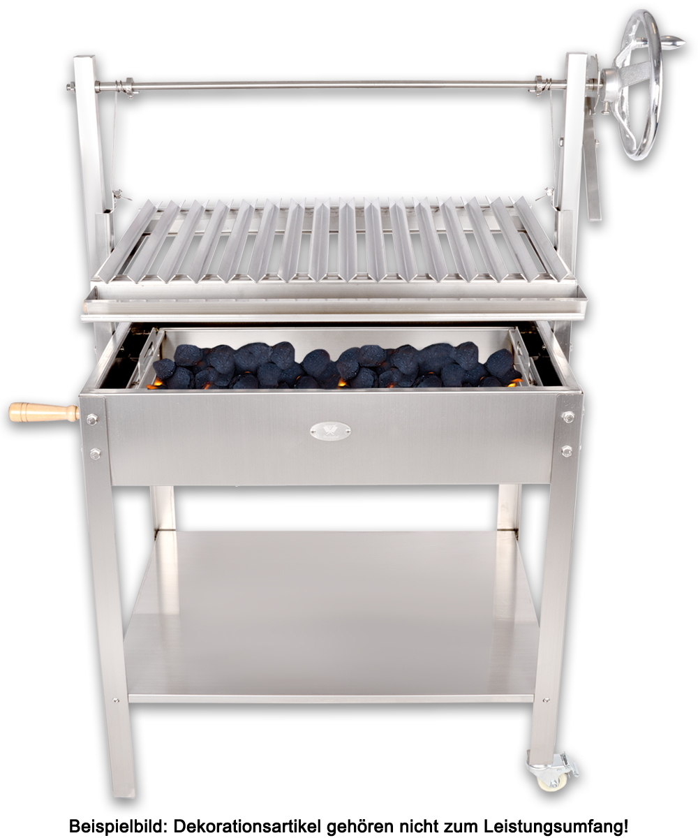 Beeketal Holzkohlegrill BBQ Argentinian Grill BAG-1