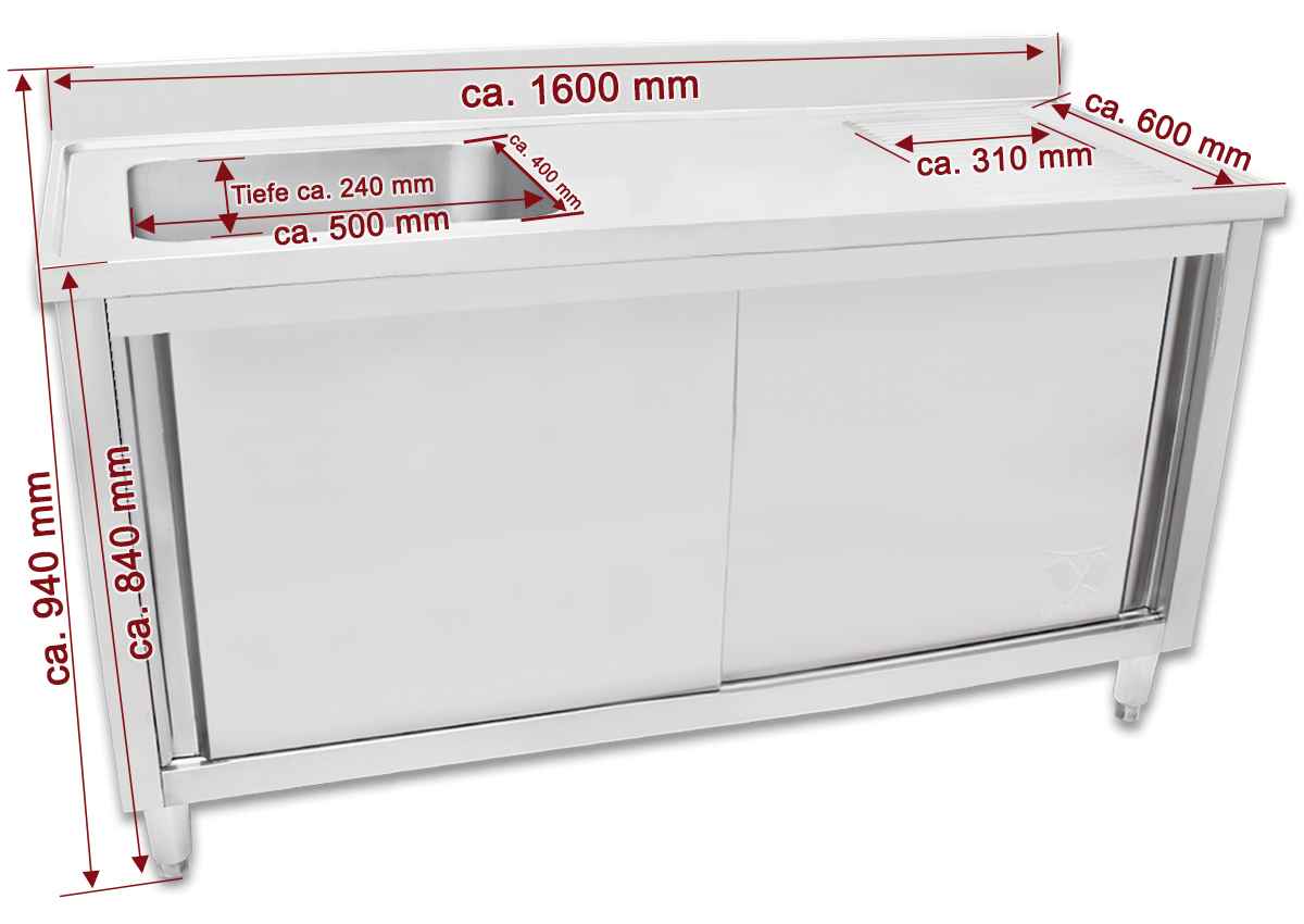 Beeketal Gastro Spülschrank Spültisch Spüle