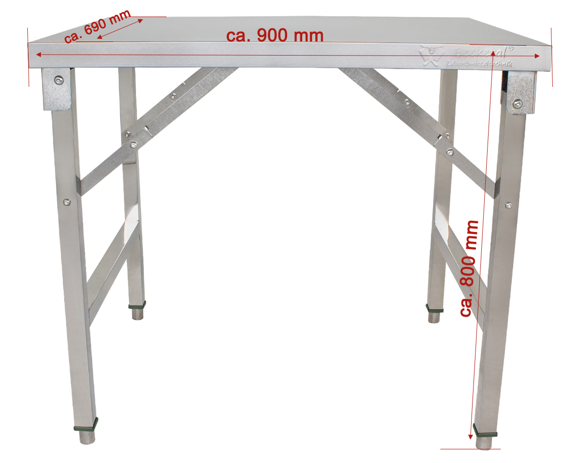 Beeketal Gastro Klapptisch Tisch Edelstahltisch Campingtisch