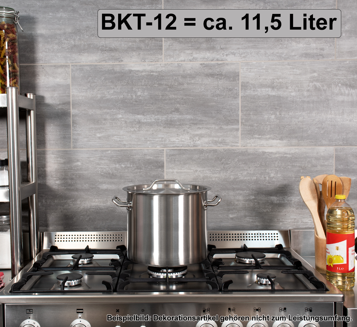 aro Suppentopf mit Deckel, Edelstahl, 30 cm, 18 L, Induktion aro Suppentopf mit Deckel, Edelstahl, 30 cm, 18 L, Induktion